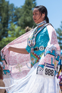 A teen dances during Pow Wow in the Pines 2013